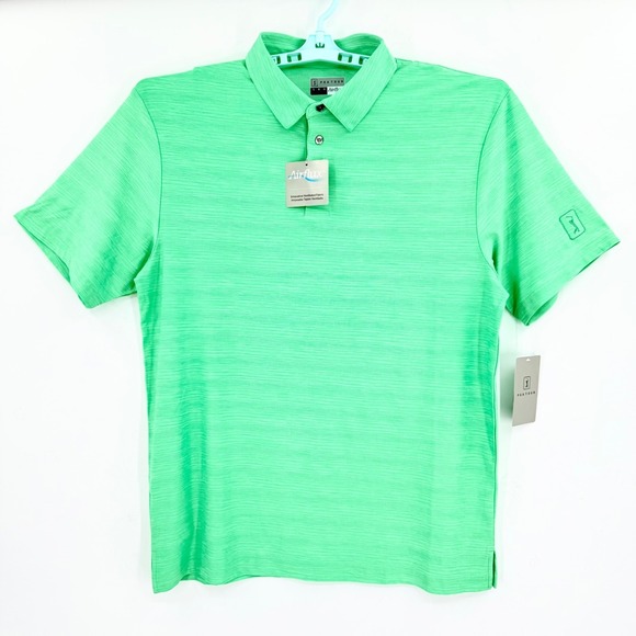 PGA Tour Other - PGA Tour Men's Airflux UPF 40 Stretch Spring Green Polo Shirt Size Large NWT